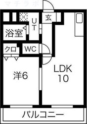 志賀本通駅 徒歩5分 2階の物件間取画像